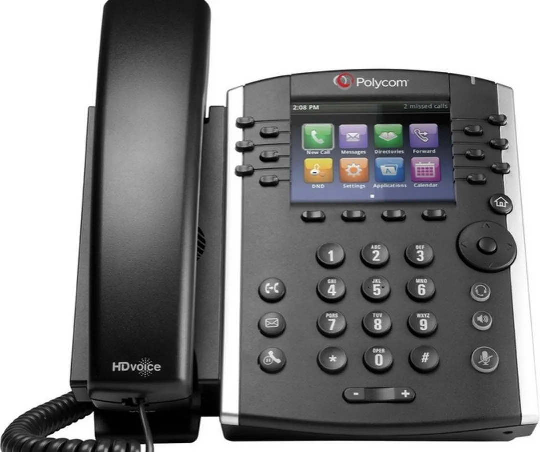 Polycom VVX 410 Skype for Business Telefoon - 3,5" Kleurenscherm