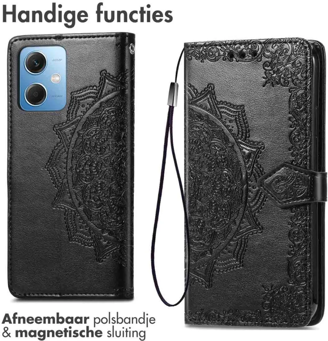 Imoshion Hoesje Xiaomi Redmi Note 12 - 3 Pasjes - Zwart