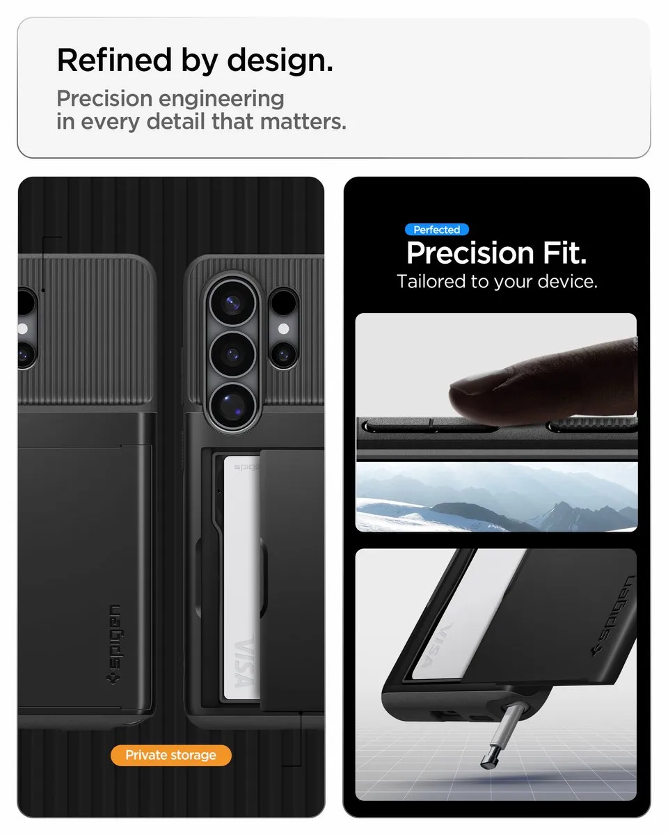 Spigen Slim Armor CS Backcover 8800337241570 - Zwart - afbeelding 6 van 6