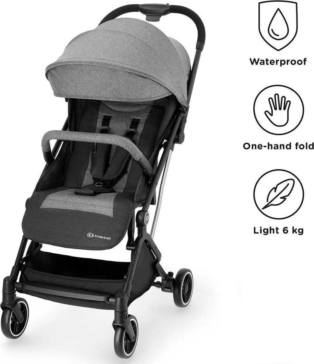 KinderKraft INDY Wandelwagen - 6.4 kg - Grijs
