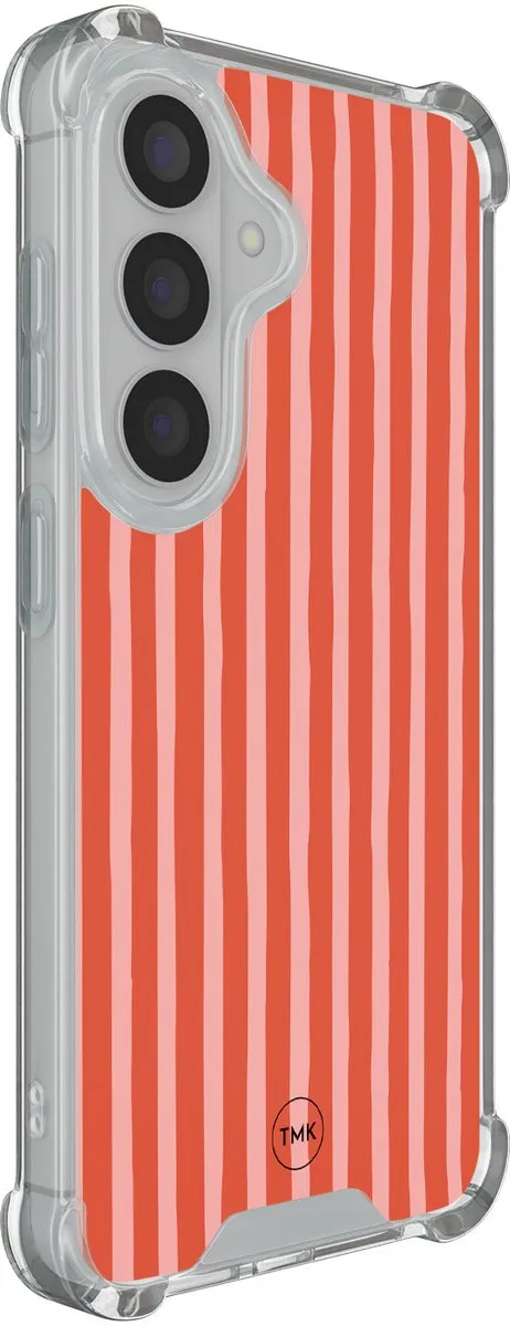 Casevibes Shockproof Hoesje S/S26/S/003 Samsung Galaxy S26 - Streepjes - Transparant