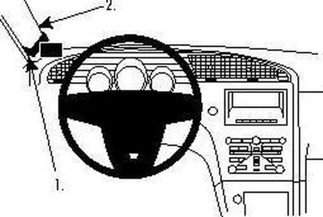 Brodit ProClip 804515 Saab 9-5 2011-2012 Telefoonhouder - Zwart