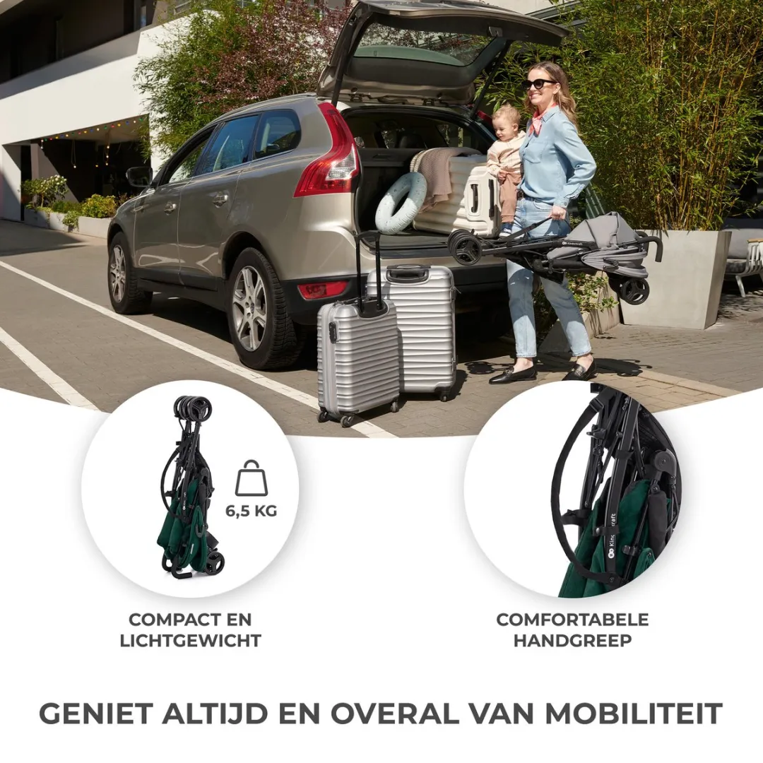 KinderKraft TIK Buggy Reisbuggy - 6,5 kg Groen