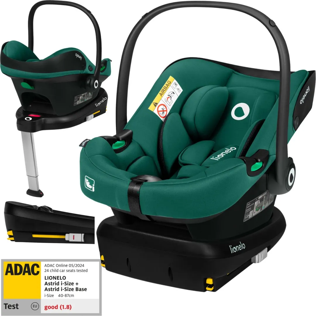 Lionelo Astrid i-Size Autostoeltje 40–87cm + ISOFIX-Basis - Beige