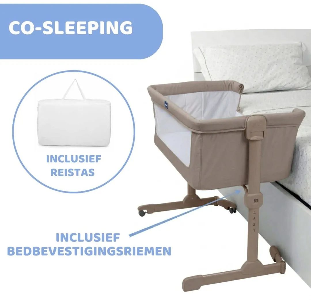 Chicco Next2Me Essential Co-Sleeper - Taupe - afbeelding 6 van 6