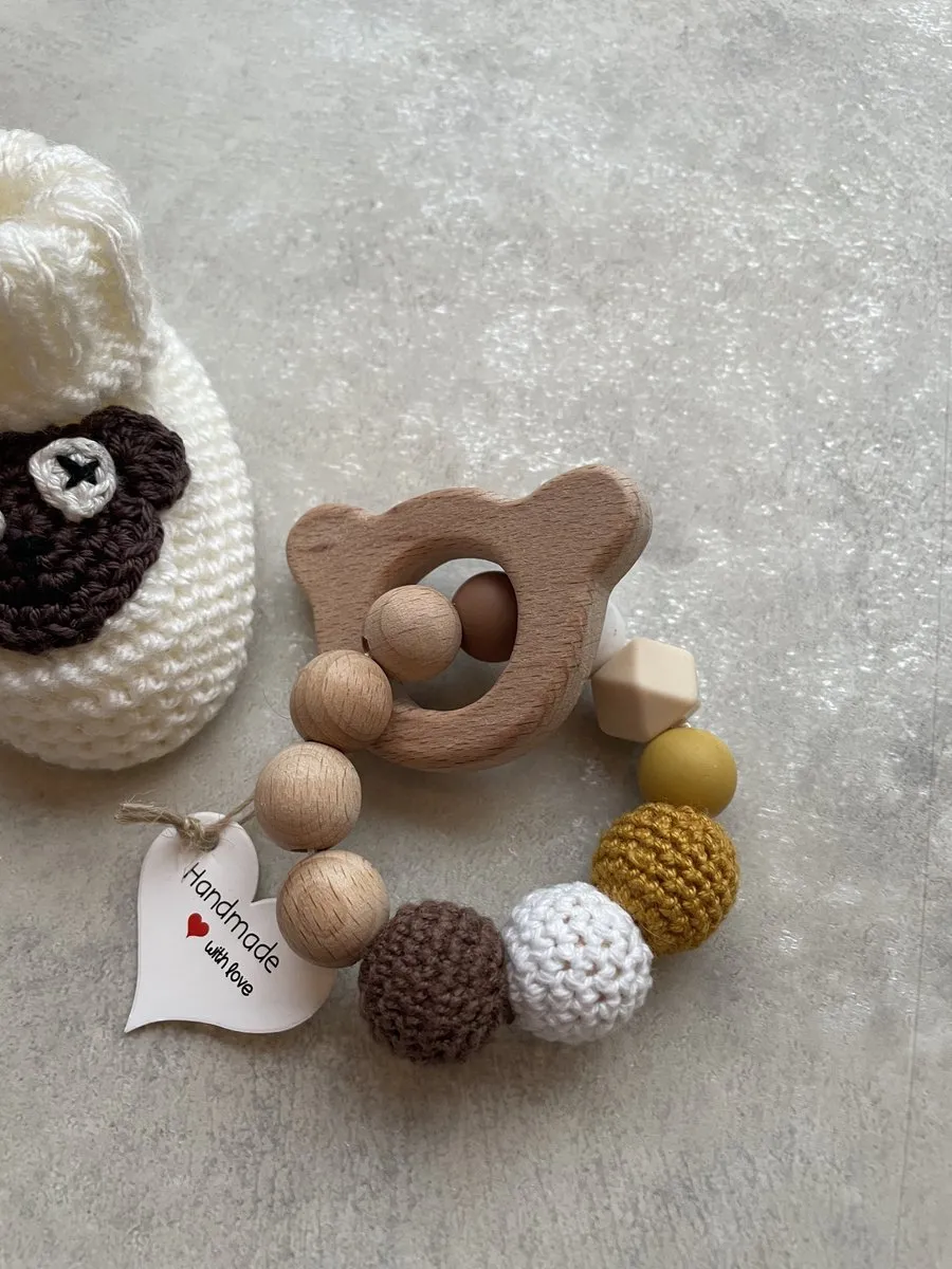 Disney Handgehaakte Babyslofjes 0–6 maanden - Bruin - afbeelding 2 van 5