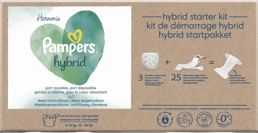 Pampers Harmonie Hybrid - Startpakket - Wasbare Luiers Voor Baby’s