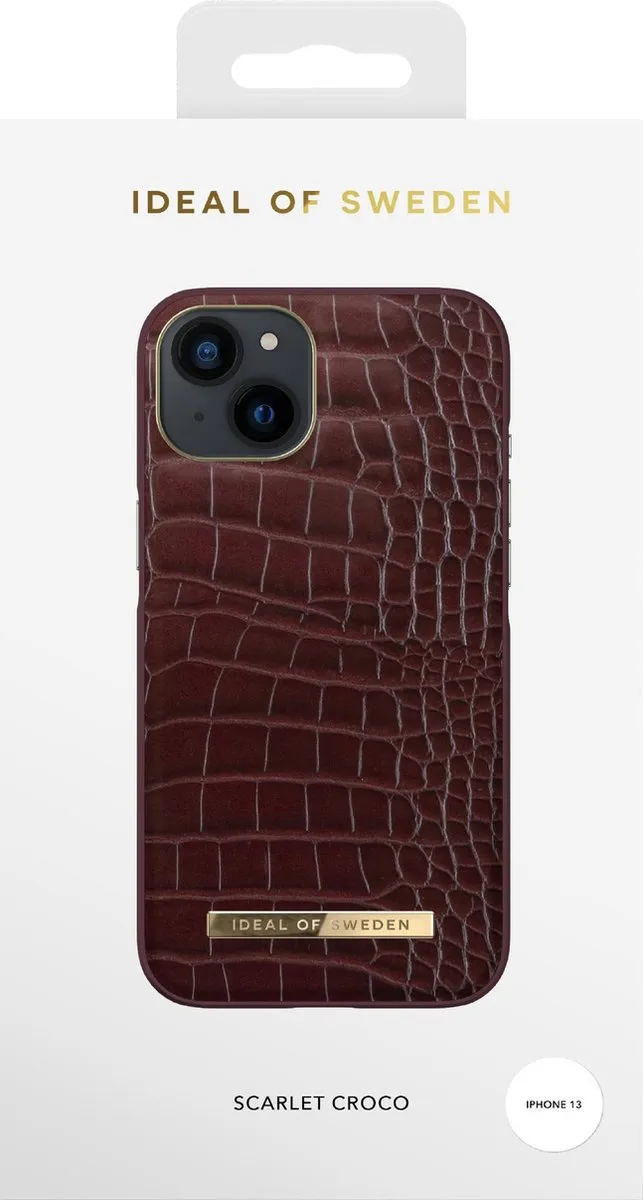 iDeal of Sweden iPhone 14/13 Backcover - Scarlet Croco - MagSafe