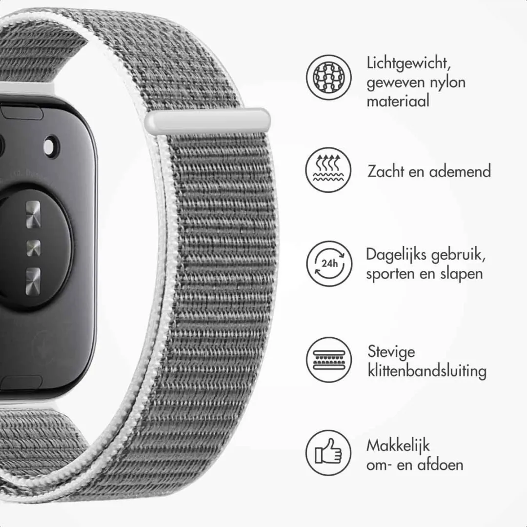 Imoshion Nylon Bandje Huawei Watch Fit 4/4 Pro - Grijs