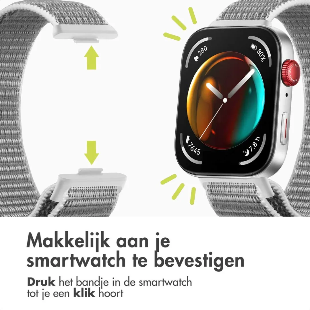 Imoshion Nylon Bandje Huawei Watch Fit 4/4 Pro - Grijs