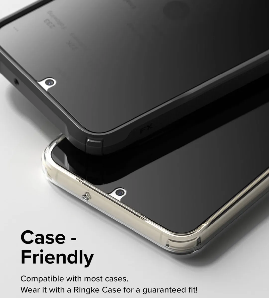 Ringke Screen Protector Samsung Galaxy S23 - 9H Tempered Glass - Inclusief Jig