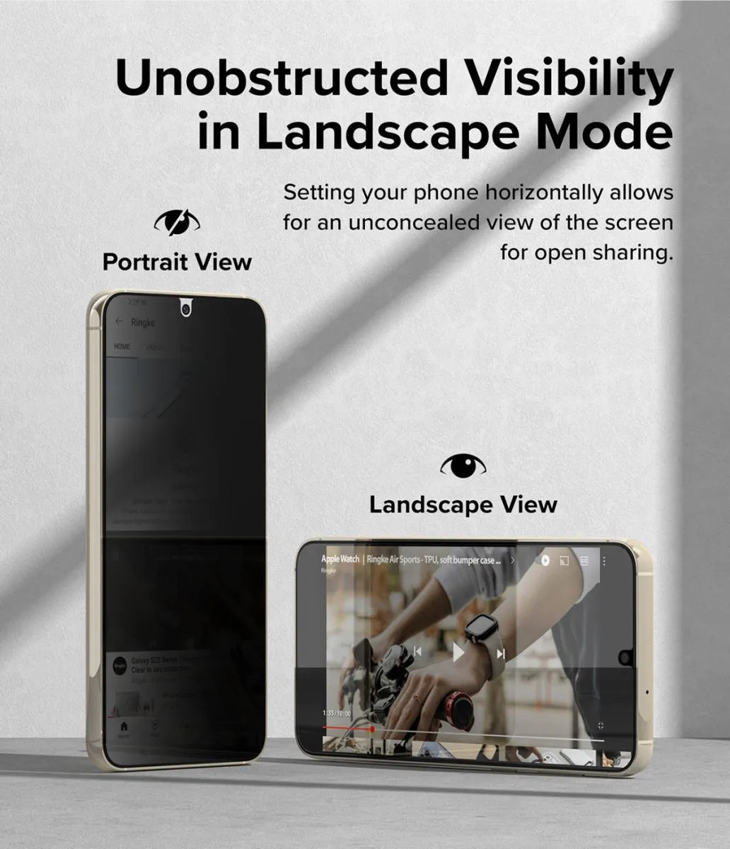 Ringke Screen Protector Samsung Galaxy S23 - 9H Tempered Glass - Inclusief Jig