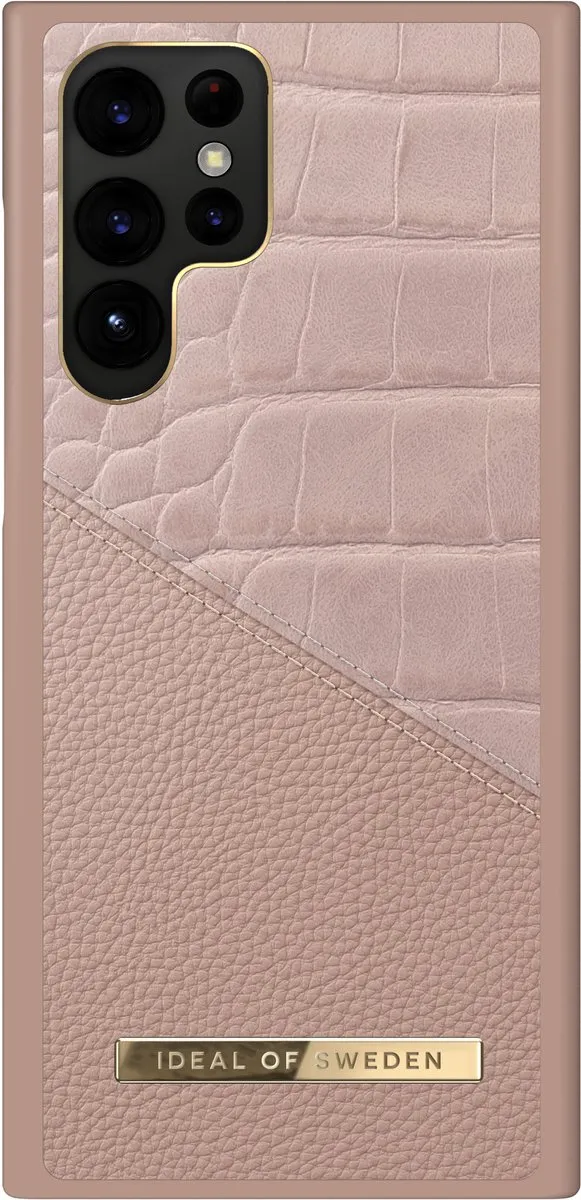 iDeal of Sweden Fashion Case Atelier Galaxy S22 Ultra Rose Smoke Croco - afbeelding 3 van 5