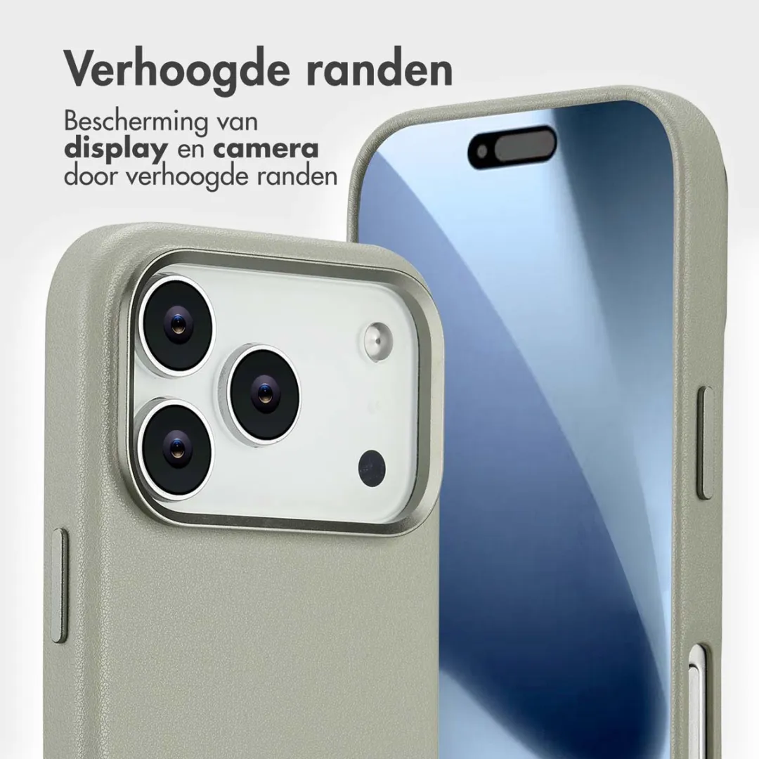 Accezz Hoesje iPhone 17 Pro Light Grey - 3 Pasjes MagSafe