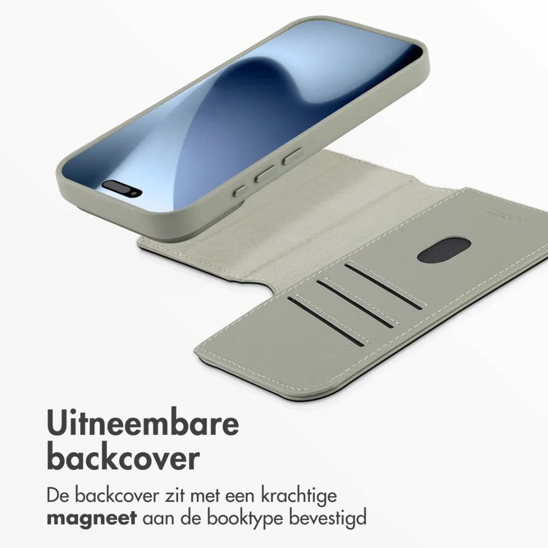 Accezz Hoesje iPhone 17 Pro Light Grey - 3 Pasjes MagSafe