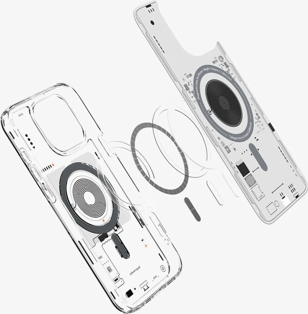 Spigen Ultra Hybrid MagFit ACS08792 Hoesje - iPhone 16 Pro - Transparant
