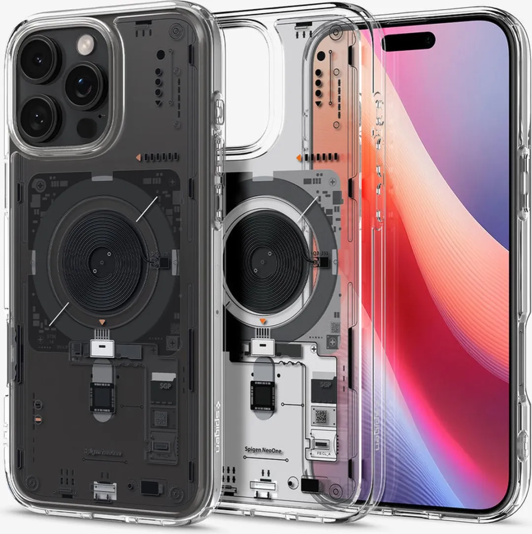 Spigen Ultra Hybrid MagFit ACS08792 Hoesje - iPhone 16 Pro - Transparant