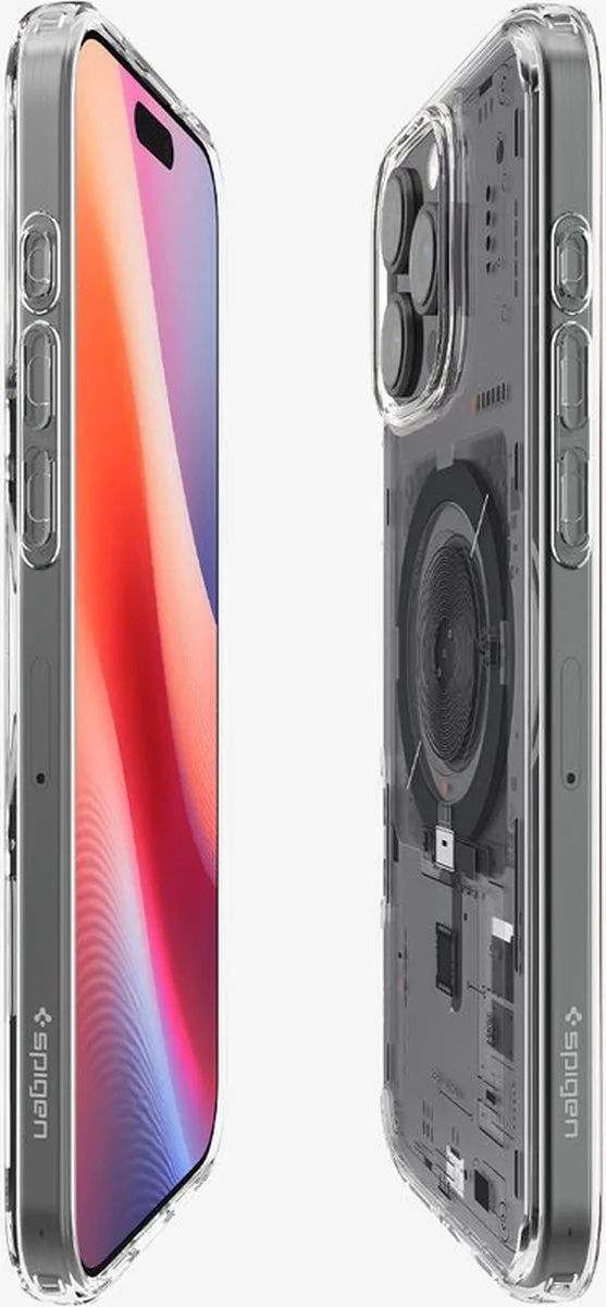 Spigen Ultra Hybrid MagFit ACS08792 Hoesje - iPhone 16 Pro - Transparant