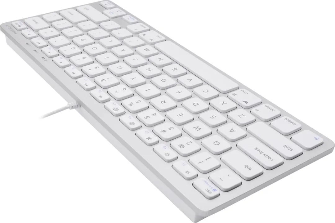 Macally UCSLIMKEYCA USB-C Toetsenbord - Wit - QWERTY