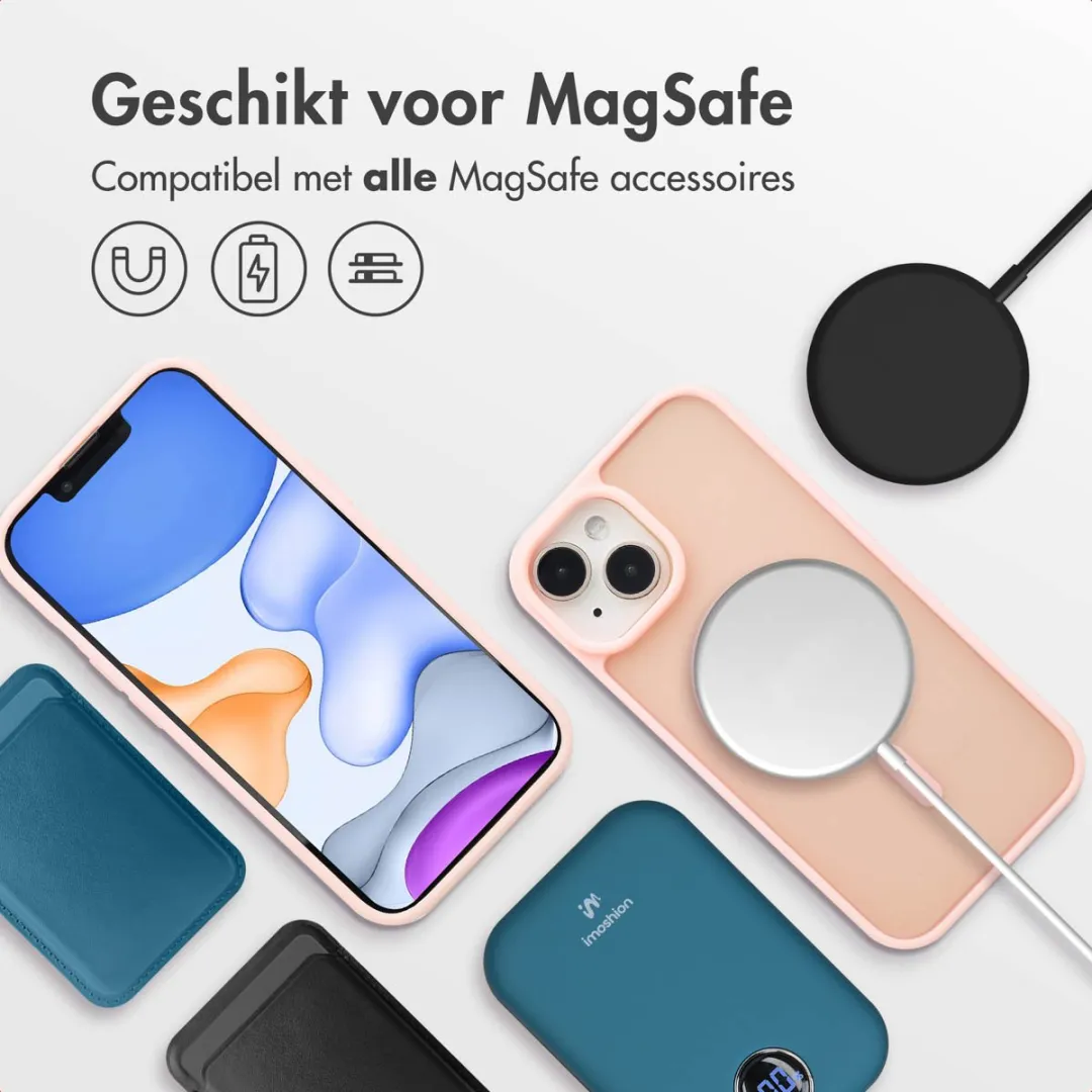 Imoshion Hoesje iPhone 15 Lichtroze - MagSafe