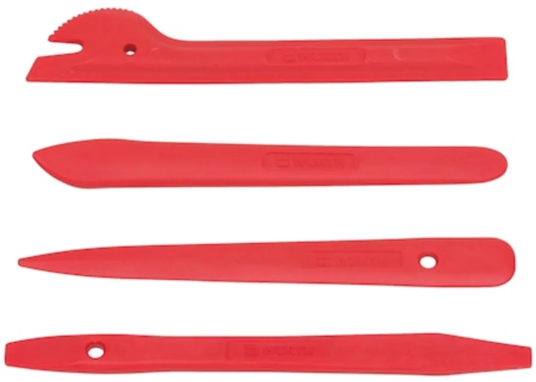 Würth Set montagewiggen 4-delig - Rood