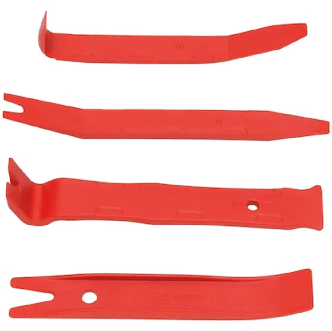 Würth Set montagewiggen 4-delig - Rood