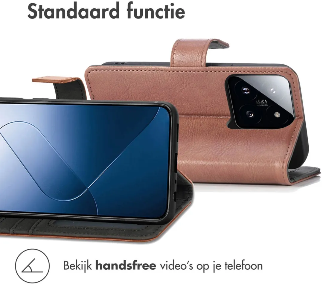 Imoshion Hoesje Xiaomi 14T - 3 Pasjes - Bruin