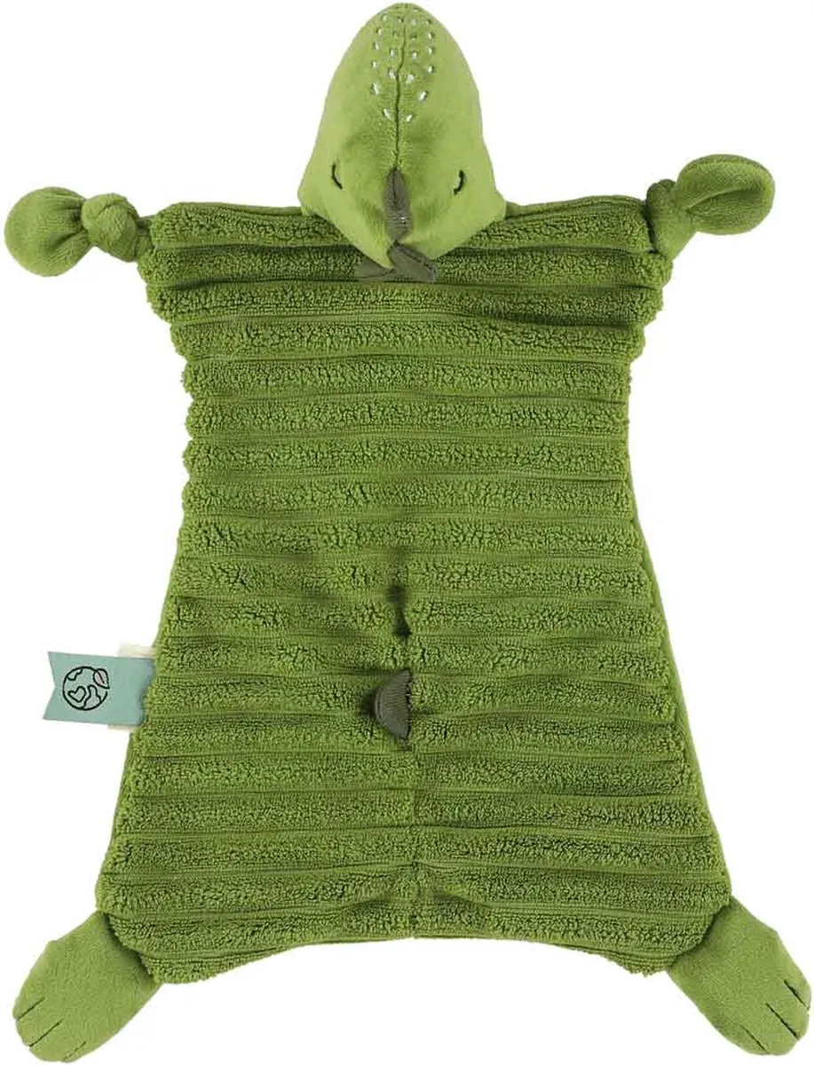 Trixie Mr. Dino Knuffeldoekje - Ribfluweel Groen - afbeelding 6 van 6