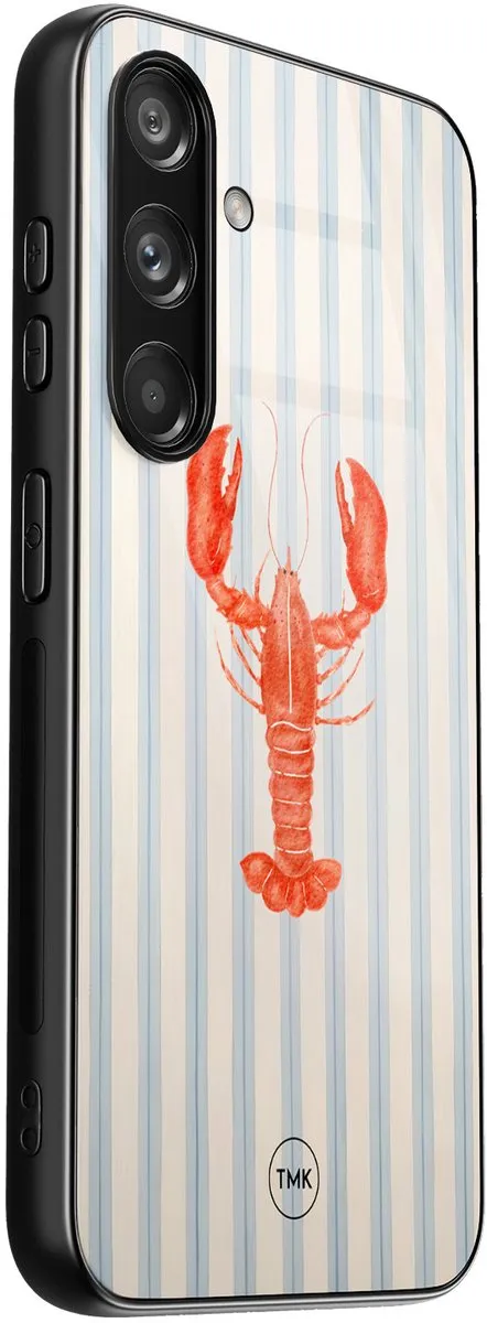 Casevibes Samsung Galaxy S24 Hoesje - Kreeft - Multi - afbeelding 2 van 3