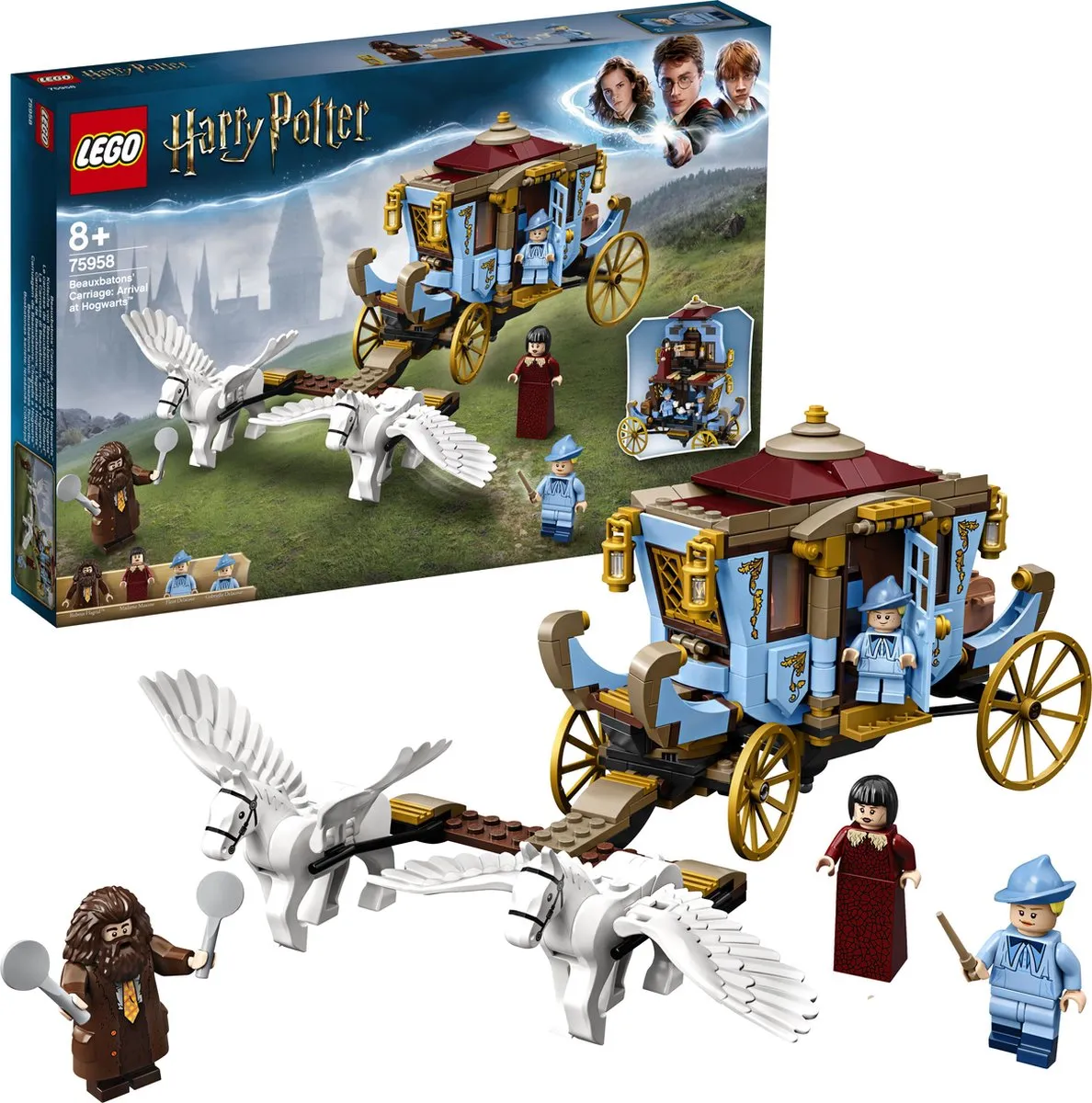 LEGO Harry Potter Beauxbatons Koets 75958 - 430 Stukken - 4 Minifiguren