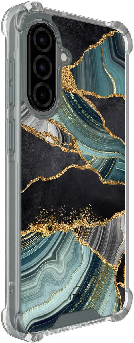 Casevibes Shockproof Hoesje Samsung Galaxy A56 S/A56/S/017 - Marble Jade Stone