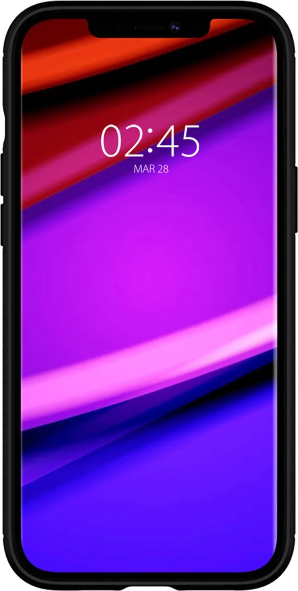 Spigen Rugged Armor TPU Hoesje iPhone 12 Pro - zwart