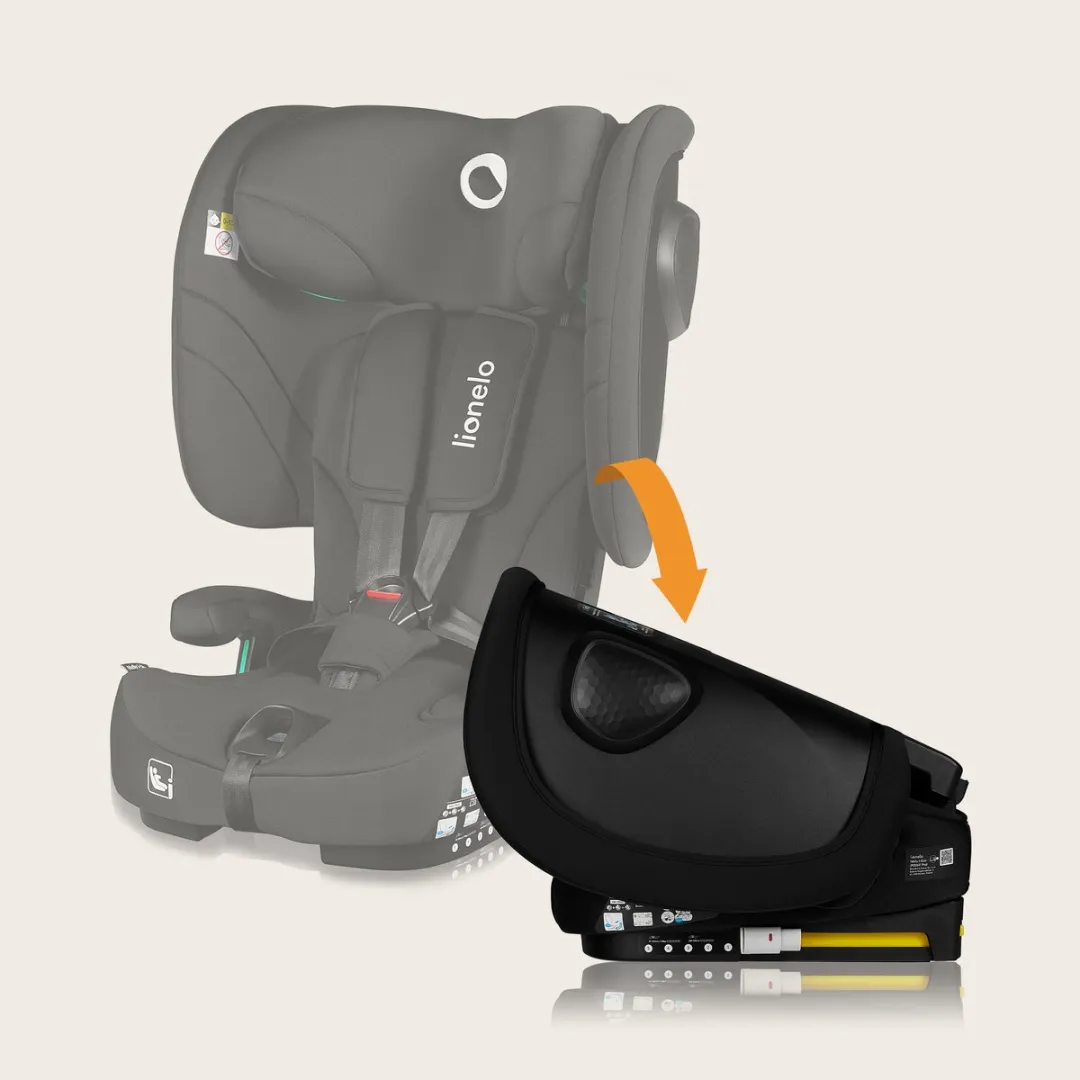 Lionelo Nelly i-Size Autostoel - 1.5-12 jaar (76-150cm) - Zwart/Carbon