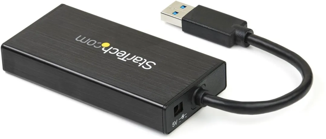 Startech ST3300GU3B USB 3.0 Hub 3-poorts - Gigabit Ethernet - Zwart