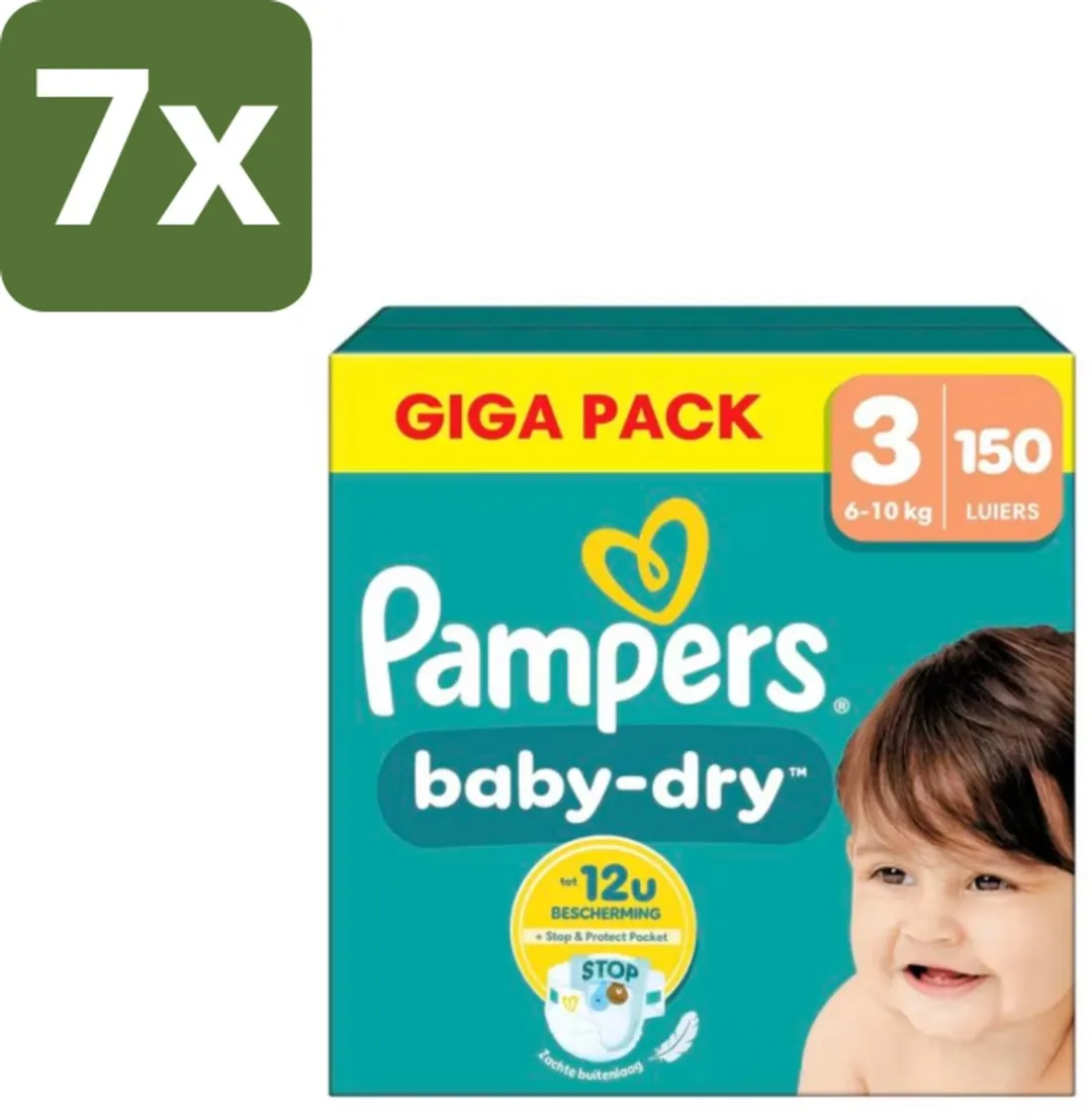 Pampers Baby Dry Maat 3 Luiers
