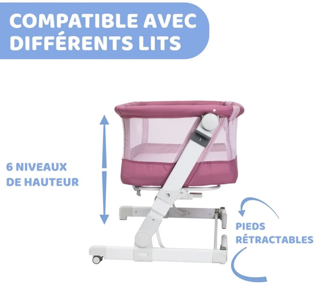 Chicco Next2me Pop-Up Orchid Wieg - Roze