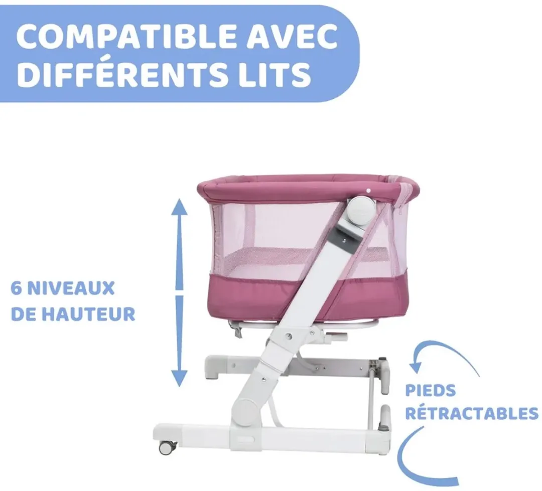 Chicco Next2me Pop-Up Orchid Wieg - Roze