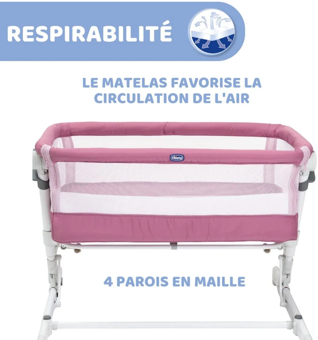 Chicco Next2me Pop-Up Orchid Wieg - Roze