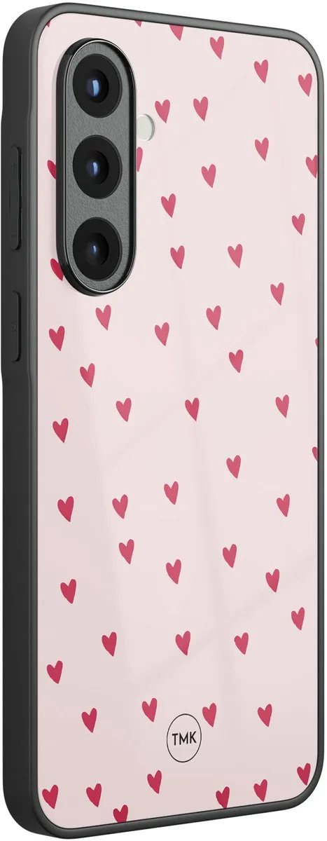Casevibes Hoesje Samsung Galaxy A57 Hartjes Roze - TPU Glossy