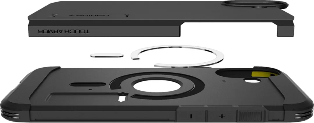 Spigen Tough Armor MagSafe iPhone 16 Plus Hoesje - Zwart