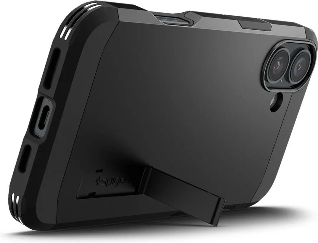 Spigen Tough Armor MagSafe iPhone 16 Plus Hoesje - Zwart