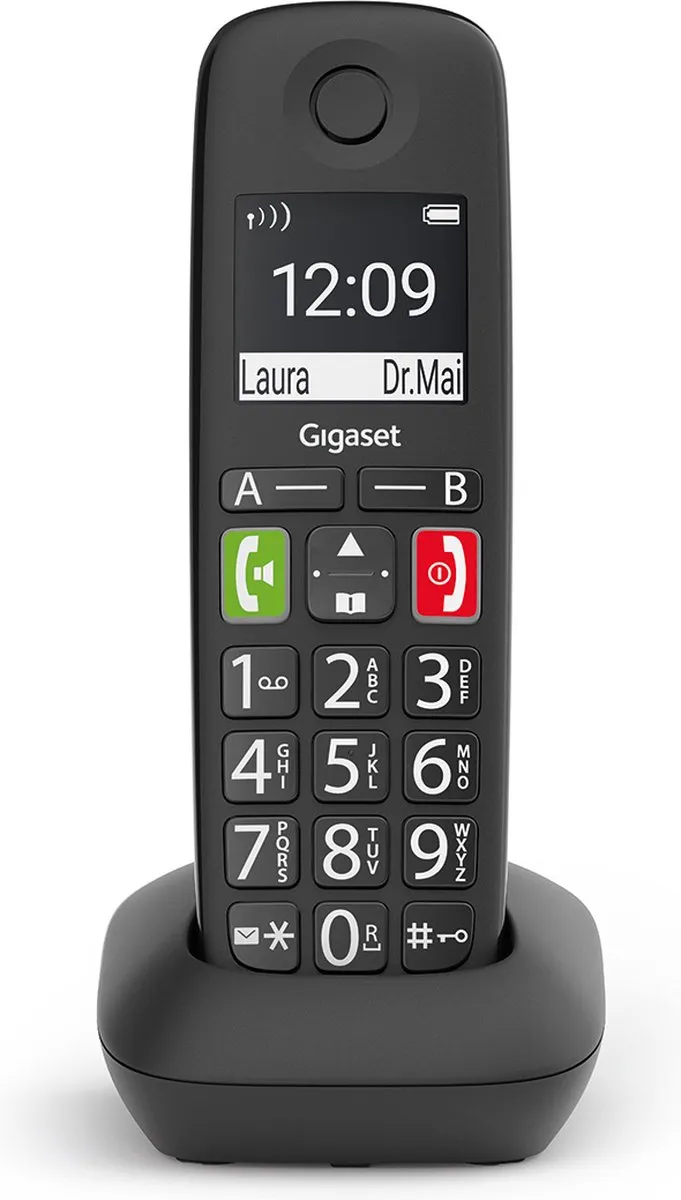 Gigaset E290 DECT Telefoon - Zwart