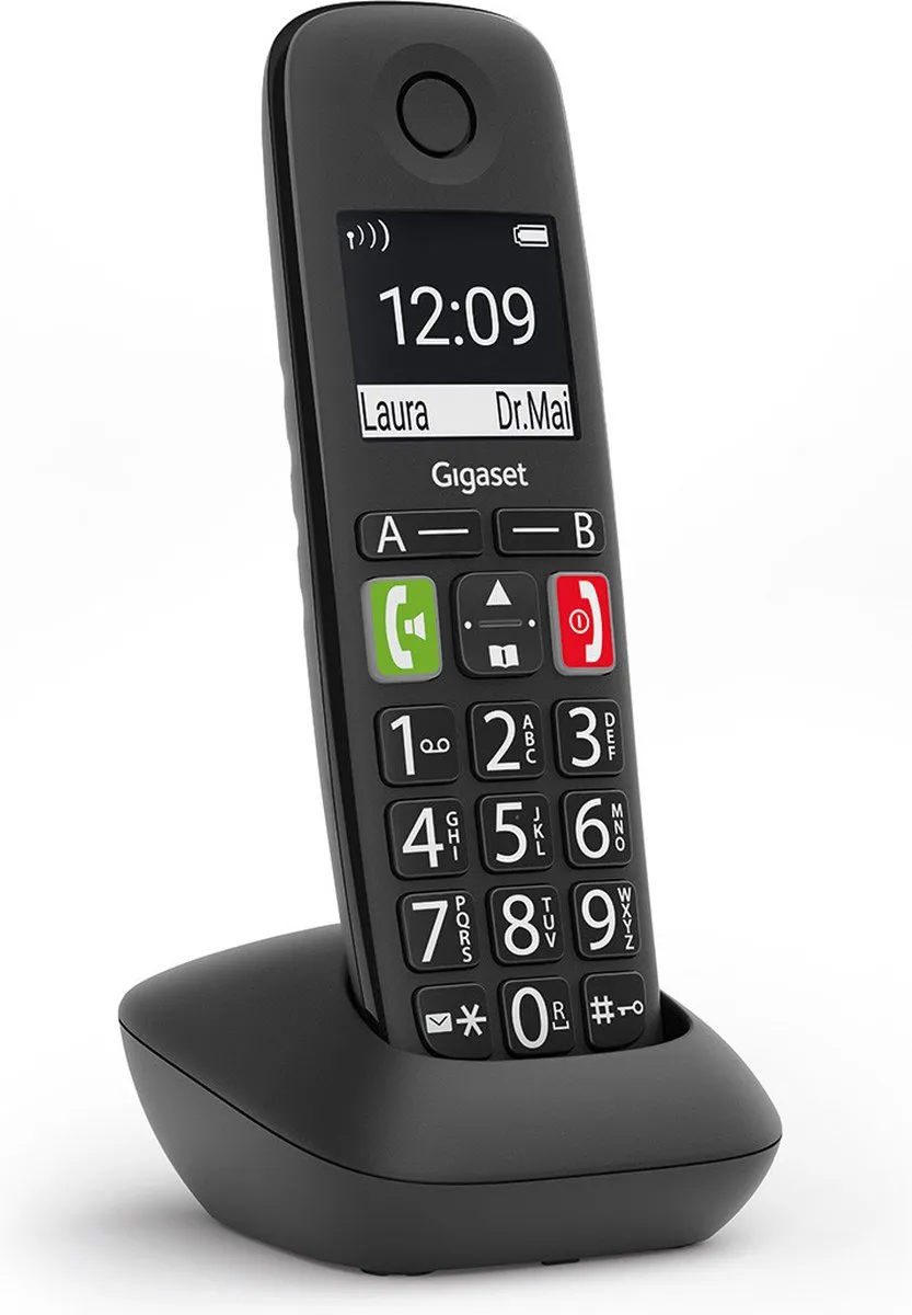 Gigaset E290 DECT Telefoon - Zwart