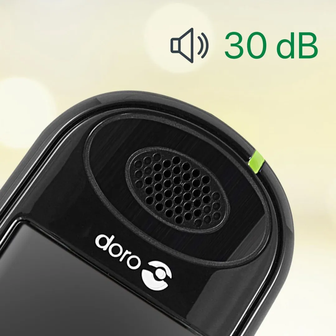Doro PhoneEasy 100W Duo DECT Telefoon - 2 Handsets - Zwart