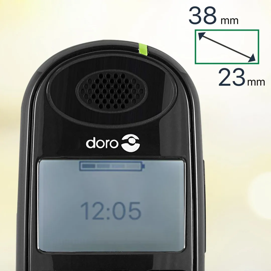 Doro PhoneEasy 100W Duo DECT Telefoon - 2 Handsets - Zwart