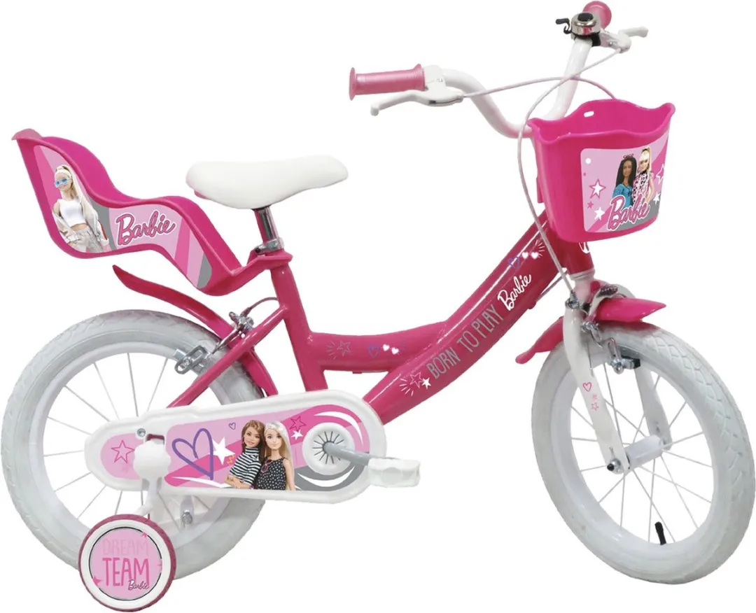 Barbie 12 Inch Fiets - 1 Versnelling - Roze