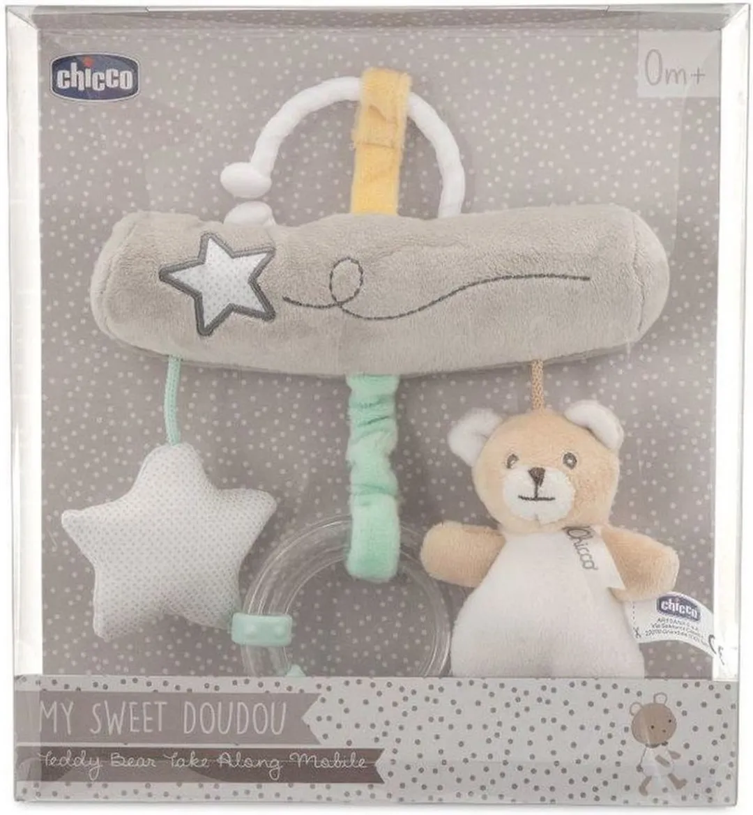 Chicco Reismobiel Kleine Beer - Wit/Grijs