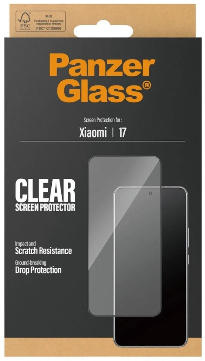 PanzerGlass Ultra-Wide Xiaomi 17 Anti-Bacterieel Schermbeschermer