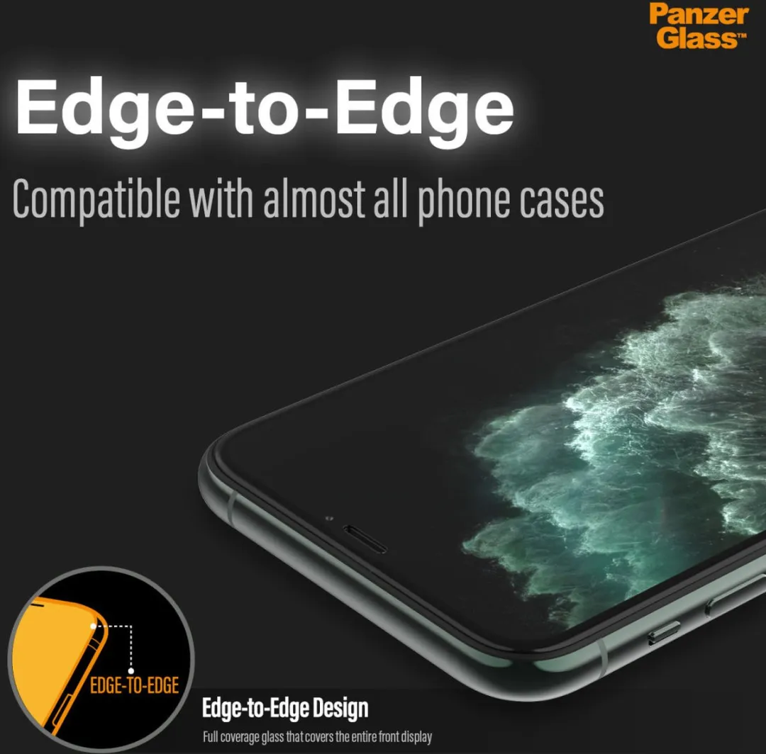 PanzerGlass PZ-2666 Screenprotector iPhone XS Max - Zwart - afbeelding 5 van 6