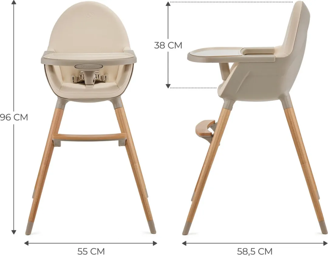 KinderKraft FINI 2 Kinderstoel 2-in-1 - Beige